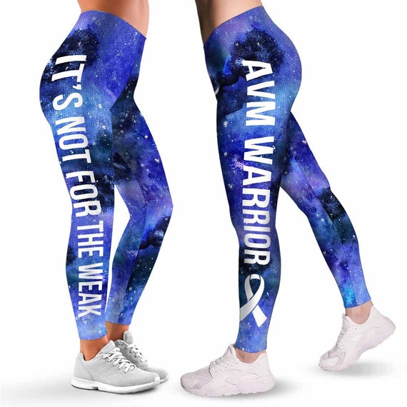 Avm Arteriovenous Malformation Awareness Ribbon Leggings for | Etsy