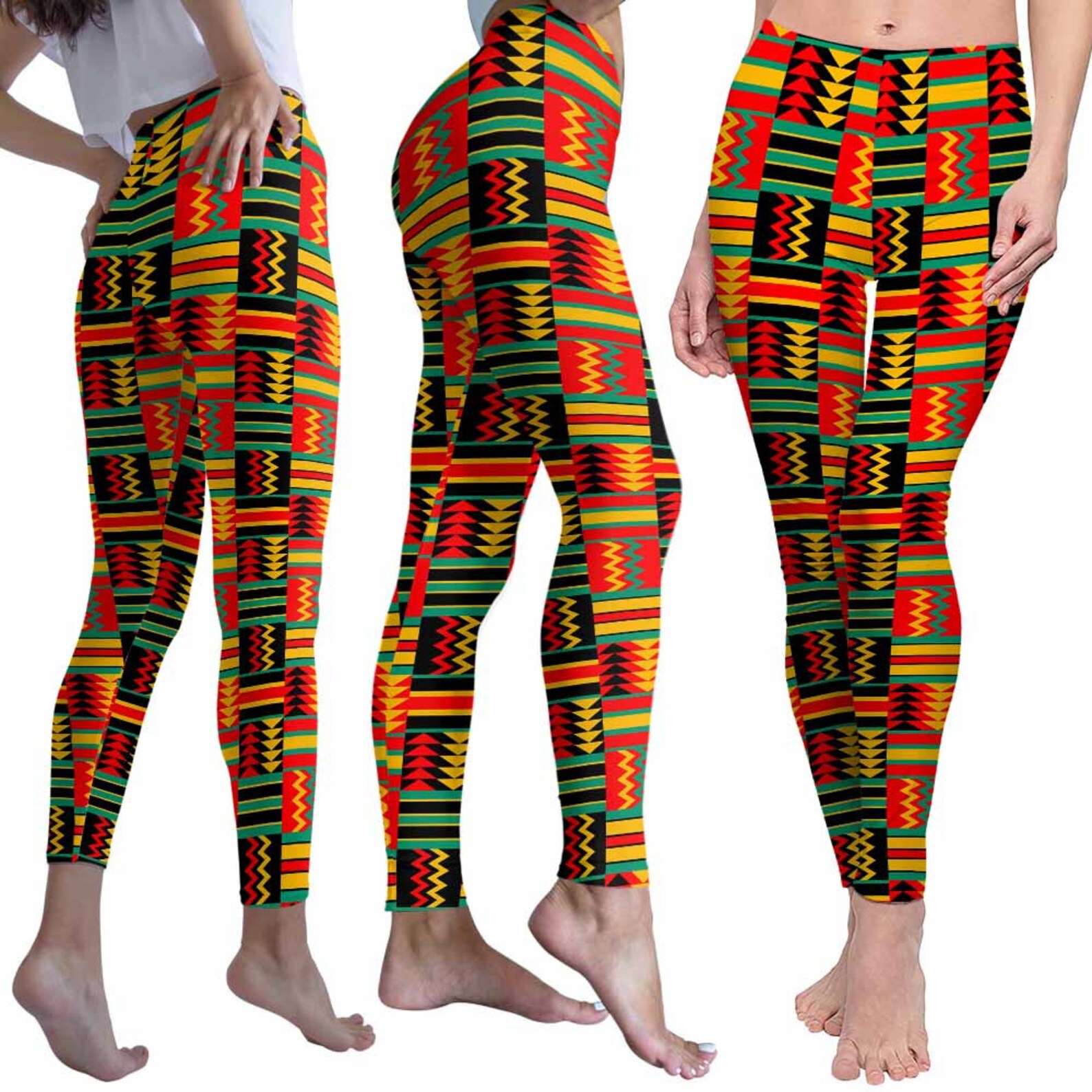 African Leggings for Women. Proud African Pattern Printed Etsy