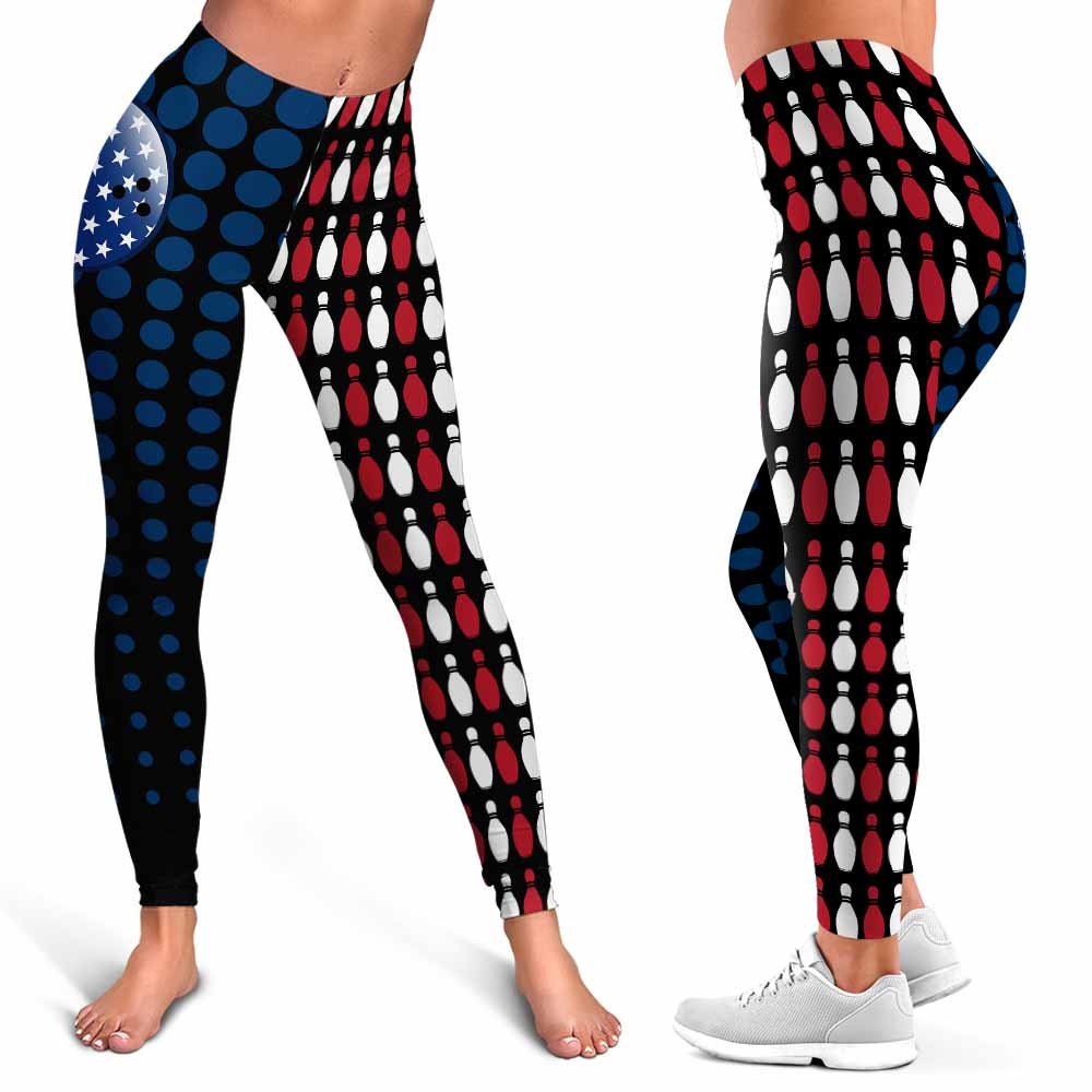 Bowling Print Pattern Women Leggings