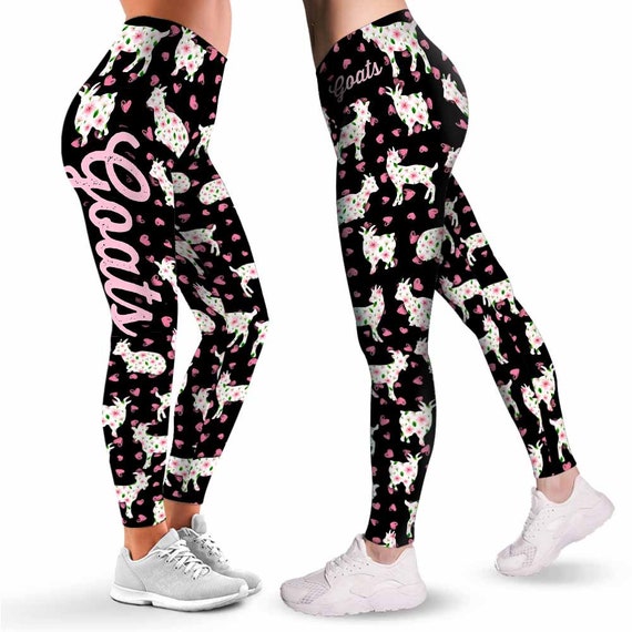 Goat Yoga Leggings, Goat Yoga Pants, Crazy Goat Lady, Goat Lover