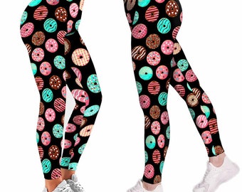 donut leggings etsy