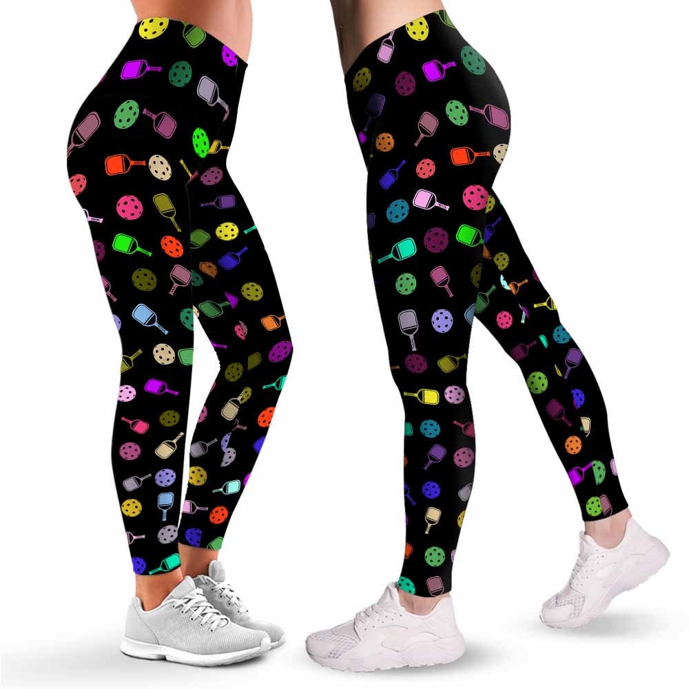 Pickleball Leggings for Women. Pickleball Colorful Pattern Printed Women  Leggings. Pickleball Tights Pants Pickleball Gift for Women -  Canada