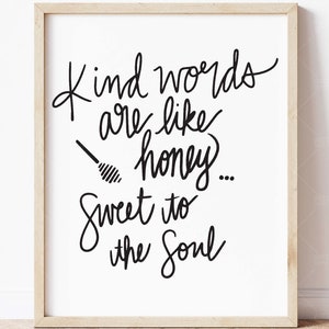 Kind Woorden zijn als Honey Sweet naar de Soul SVG PNG DXF digitale cut bestand, Spreuken 16:24, Bijbel Vers, Be Kind, Clip art Instant Download