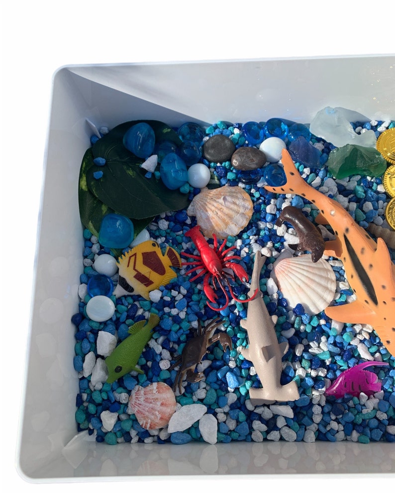 Ocean Sensory Bin, Sensory Bin Ocean, Aminals, Ocean Birthday, Sensory Tray, Gift, Sensory Kit