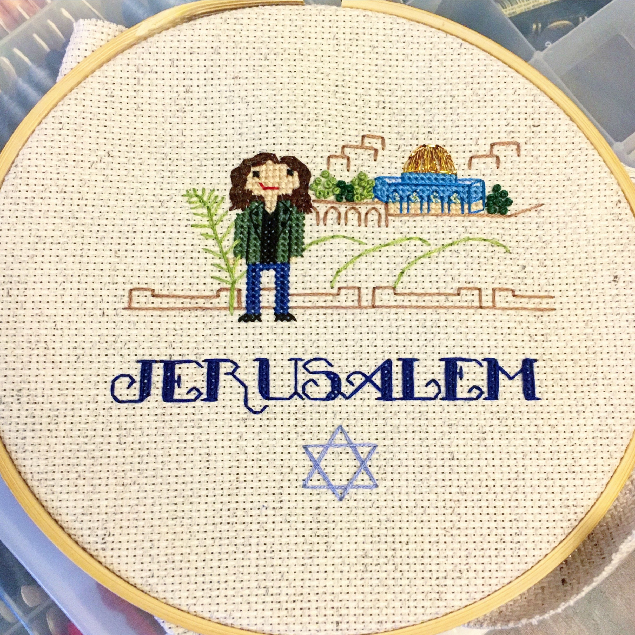 Custom Single Cross Stitch Portrait | Etsy