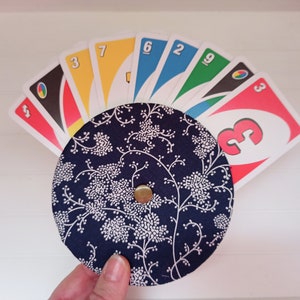 Spielkarten Halter blau für Senioren und kleine Hände Kartenhalter Spielkartenhalter upcycling