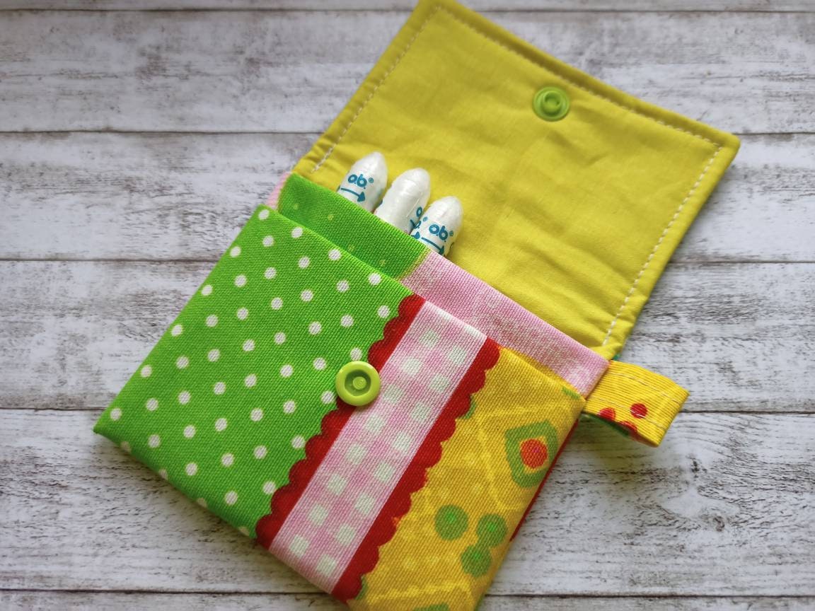 Kleiner Geldbeutel / Etui aus Stoff mit 2 Fächern Mini | Etsy