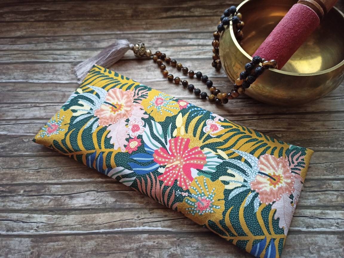 Yoga Eye Pillow Removable Cover With Organic Lavender for Etsy