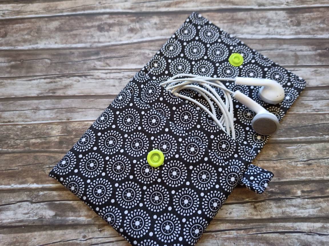 Kleiner Geldbeutel Etui aus Stoff mit 2 Fächern Schwarz | Etsy