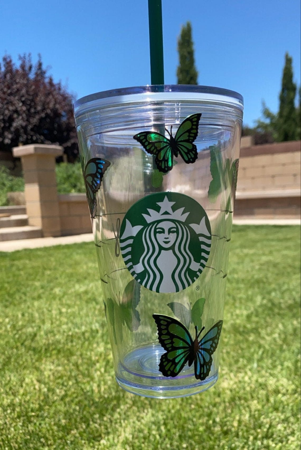 Custom clear Starbucks cup Etsy