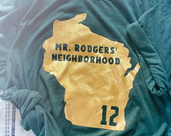 green bay packers mr rogers neighborhood t shirt