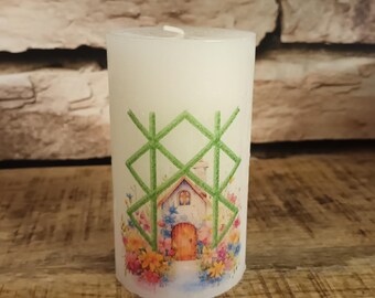 Home Sweet Home-kaars, Bindrune-kaars, Kaarsen voor speciale momenten, De kracht van de runen, Rituele kaars, New Home-cadeau