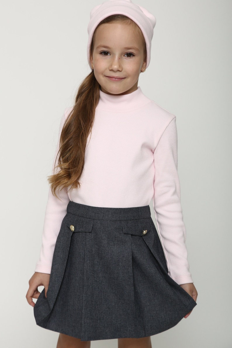 Girls School Skirt Girls Mini Skirts Back to School Skirt Etsy