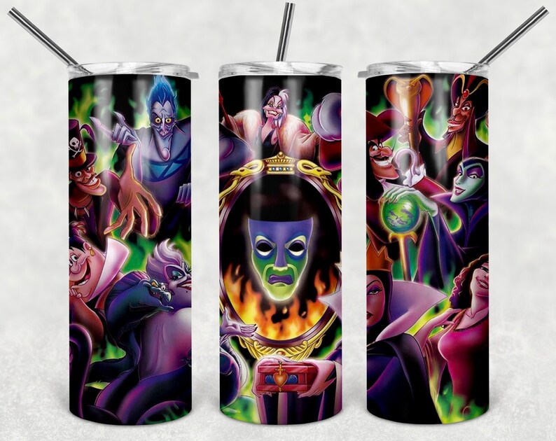Disney Villains 20oz Stainless Steel insulated Tumbler Etsy
