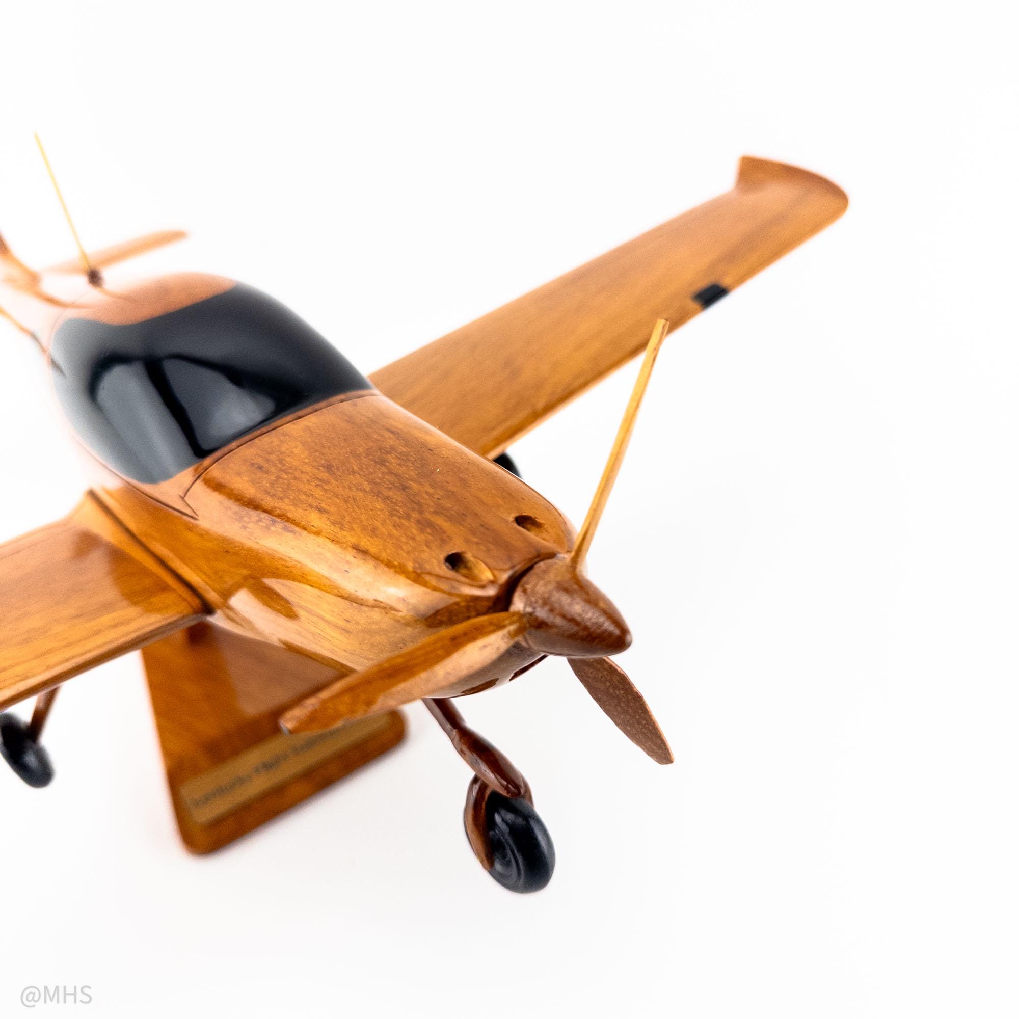 手作りのマホガニー製2018年製ブリステルエアロ模型飛行機 - 航空