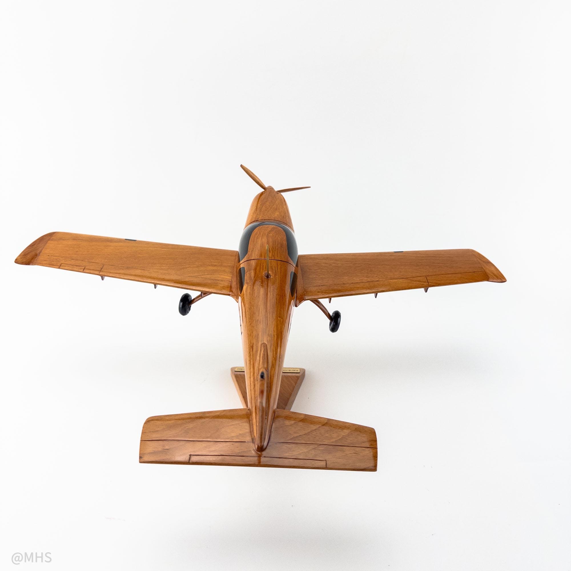 手作りのマホガニー製2018年製ブリステルエアロ模型飛行機 - 航空