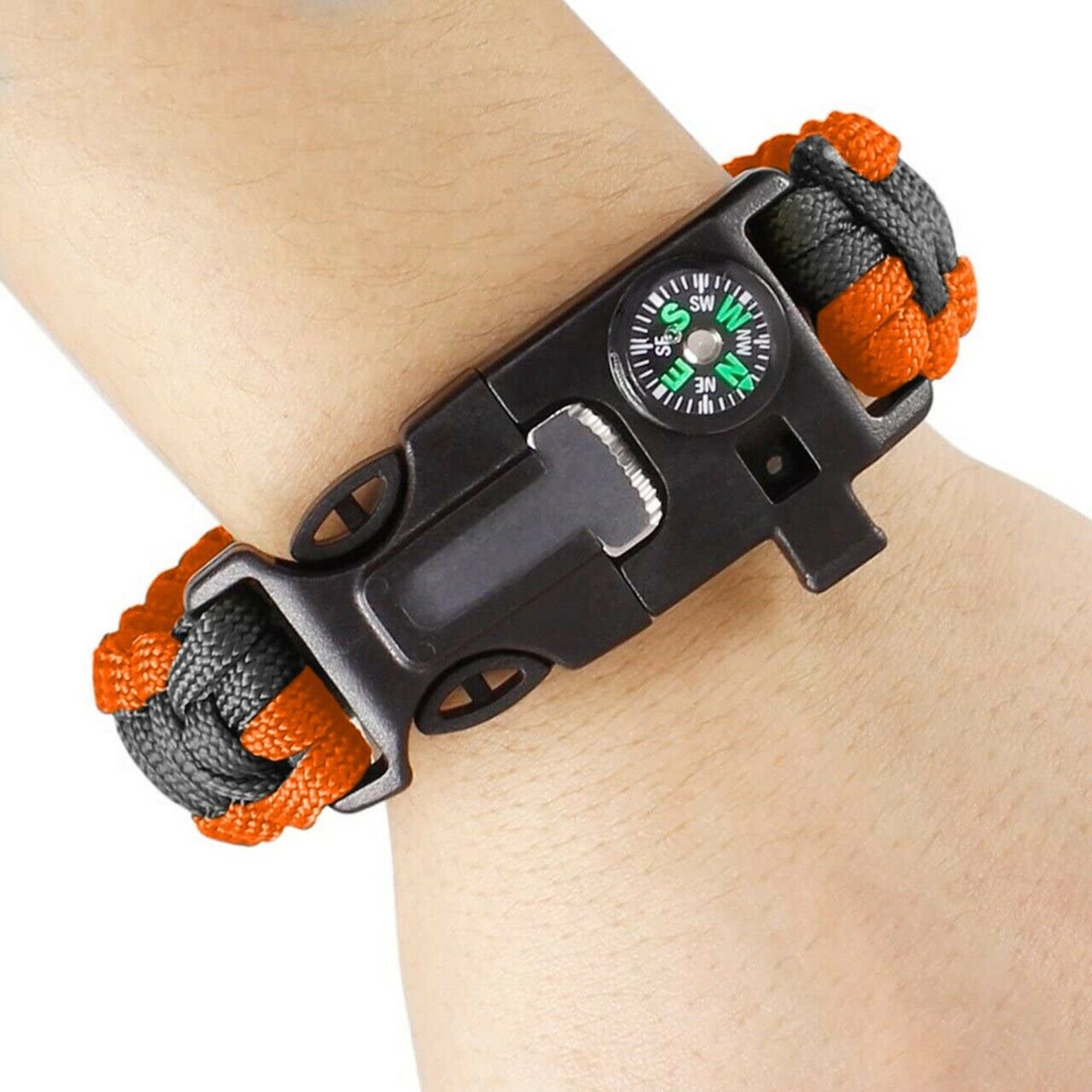 2 Pack Survival Paracord Bracelet Survival Kit Firestarter Etsy UK