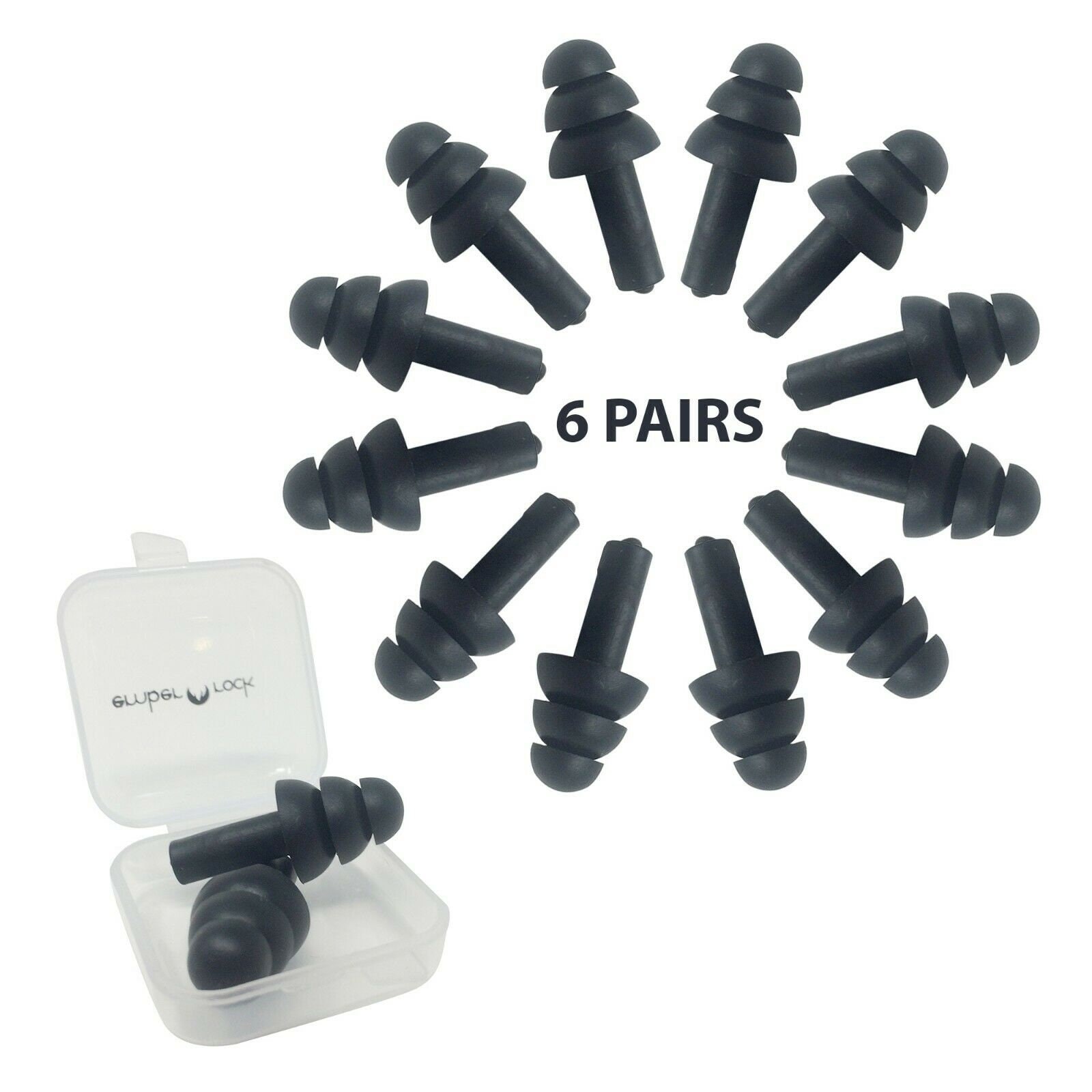 6 Pairs Silicone Earplugs Swimming Soft Ear Plugs for Etsy
