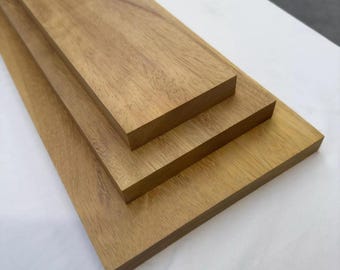 Iroko Timber Boards - Planed PAR - Cut to Size Solid Kiln Dried - 21mm Thick