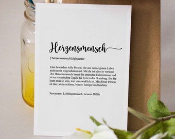 Cartão postal de amor - cartão de aniversário de casamento - cartão de aniversário - também como presente de aniversário para ele ou presente de aniversário de casamento para marido e mulher