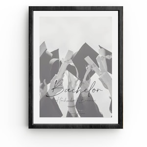Personalisiertes Abschlussgeschenk, Bachelor, Abschluss, Master, Examen, Ausbildung, Kunstdruck, Druck, Poster, Geschenk, Studium, Uni