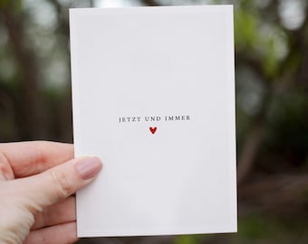 Postkarte Liebe - Hochzeitstag Karte - Jahrestag Karte - auch als Jahrestag Geschenk für ihn oder Hochzeitstag Geschenk für Mann und Frau