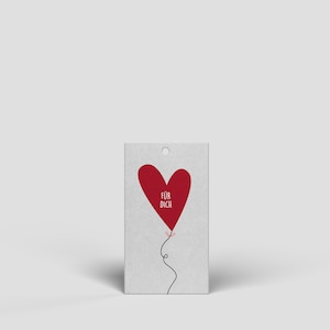 Etiqueta de regalo de amor - tarjeta de aniversario de boda - tarjeta de aniversario - también como regalo de aniversario para él o regalo de aniversario de boda