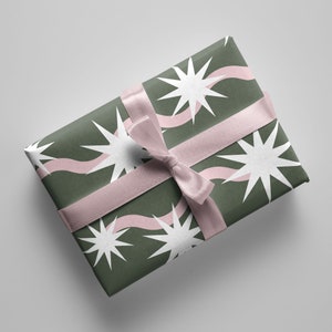 Carta da regalo natalizia come foglio - 70 x 50 cm - Acquista confezioni regalo sostenibili - alta qualità, elegante - Confezione regalo natalizia