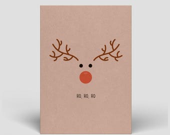 Weihnachtskarte inkl. Umschlag - Frohe Weihnachten - Nachhaltige Weihnachtskarten - Postkarten für Weihnachten
