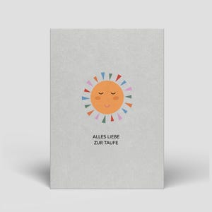 Carte de baptême avec enveloppe - Commandez votre carte de baptême maintenant - Cartes postales, cartes de vœux - Cadeau de baptême