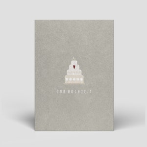 Hochzeitskarte inklusive Umschlag - Karte zur Hochzeit kaufen - Postkarte mit Glückwunsch zur Hochzeit