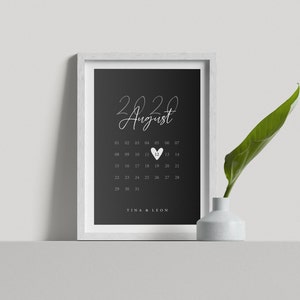 Personalisiertes Geschenk als Jahrestag Geschenk für ihn Hochzeitsgeschenke Geschenke für Männer Hochzeitstag Geschenk für ihn und sie schwarz + Herz weiß