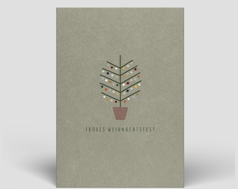Weihnachtskarte inkl. Umschlag - Frohe Weihnachten - Nachhaltige Weihnachtskarten - Postkarten für Weihnachten