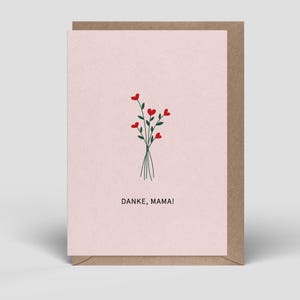 Biglietto per la festa della mamma con busta inclusa - Biglietto per la festa della mamma da aprire - Biglietto per la festa della mamma come biglietto pieghevole o biglietto doppio