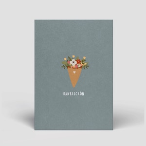 Danke Karte inkl. Umschlag - Dankeschön als Danke Geschenk - auch im Postkarten Set erhältlich