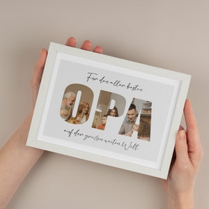 Opa Geschenk personalisiert Poster, Großvater, Großpapa, Uropa, Weihnachtsgeschenk Opa, Geburtstagsgeschenk, Weihnachten, Geburtstag, Papa