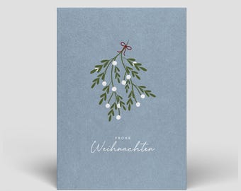 Weihnachtskarte inkl. Umschlag - Frohe Weihnachten - Nachhaltige Weihnachtskarten - Postkarten für Weihnachten