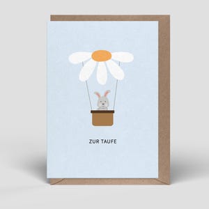 Biglietto di battesimo con busta inclusa - biglietto per il battesimo da aprire - biglietti di battesimo come biglietto pieghevole, biglietto doppio o biglietto di auguri