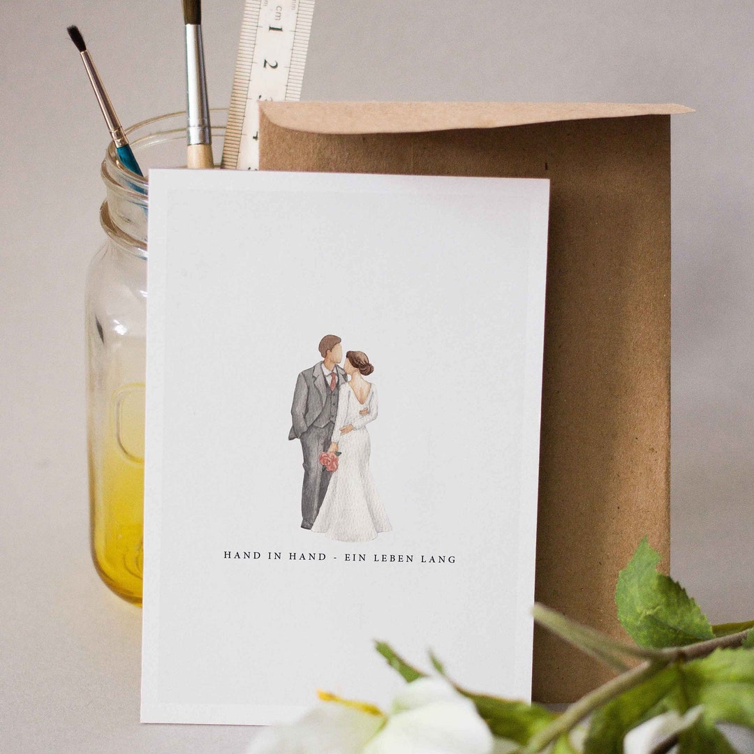 Wedding Card as a Small Wedding Gift Wedding Postcard as a Wedding Gift
