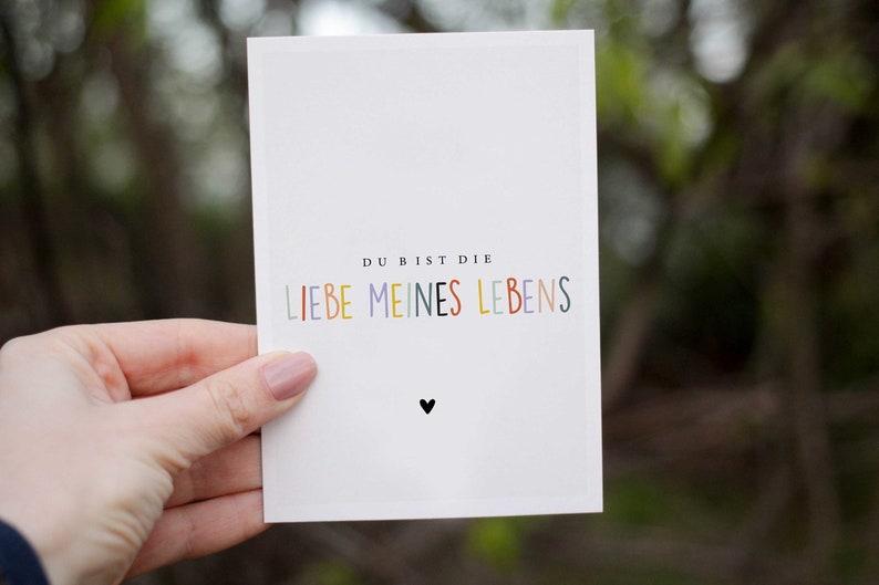 Carte postale Amour - Carte anniversaire de mariage - Carte anniversaire - Cadeau anniversaire pour lui ou cadeau anniversaire de mariage pour mari, femme, petite amie image 1