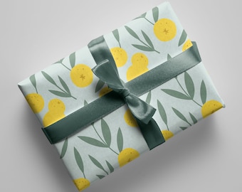 Inpakpapiervel met bloemen voor een verjaardag, bruiloft of Kerstmis - 70 x 50 cm - Duurzame geschenkverpakking - hoge kwaliteit, elegant