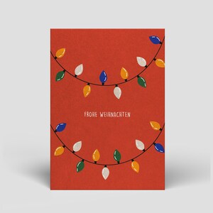 Cartolina di Natale con busta - Buon Natale - Cartoline di Natale sostenibili fatte a mano - Cartoline per Natale