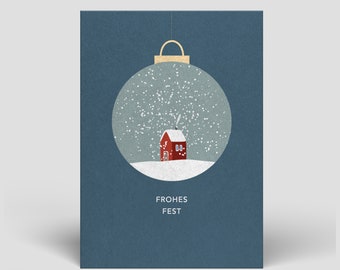 Weihnachtskarte inkl. Umschlag - Frohe Weihnachten - Nachhaltige Weihnachtskarten - Postkarten für Weihnachten
