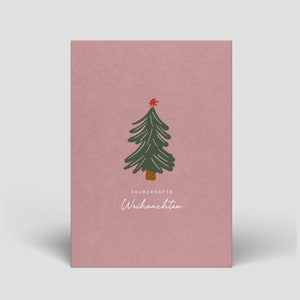 Biglietto di Natale con busta inclusa - Buon Natale - Biglietti di Natale sostenibili fatti a mano - Cartoline per Natale - anche in set