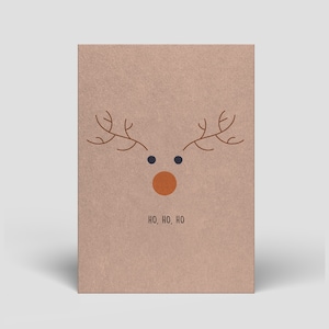 Weihnachtskarte inkl. Umschlag - Frohe Weihnachten - Nachhaltige Weihnachtskarten handgemacht - Postkarten für Weihnachten