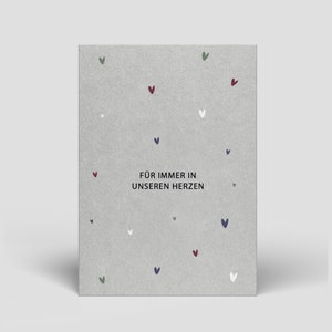 Trauerkarte inklusive Umschlag - Trauerkarten schreiben für die Mutter, Papa, Kind, Baby, Oma, Opa - Trauerkarte mit Spruch bestellen