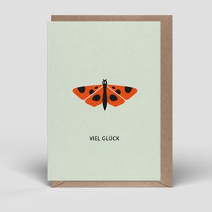 Carte de bonne chance avec enveloppe - carte de vœux Bonne chance à ouvrir - Carte de bonne chance en carte pliante ou double carte