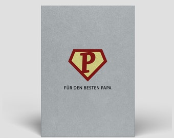 Vatertagskarte inkl. Umschlag - Kleines Vatertagsgeschenk für Papa - Geschenkidee zum Vatertag für Papi, Vater, Paps