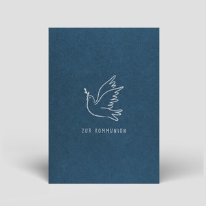Carte de communion avec enveloppe comme carte de vœux pour la communion ou carte de remerciement pour la communion - également disponible dans un ensemble de cartes postales