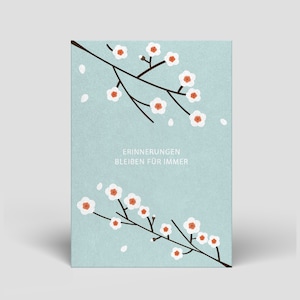 Trauerkarte inklusive Umschlag - Trauerkarten schreiben für die Mutter, Papa, Kind, Baby, Oma, Opa - Trauerkarte mit Spruch bestellen